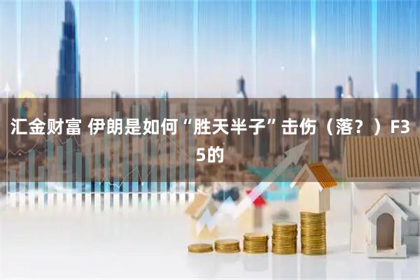 汇金财富 伊朗是如何“胜天半子”击伤（落？）F35的